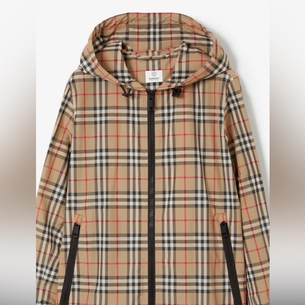 Burberry Check Hooded Jacket